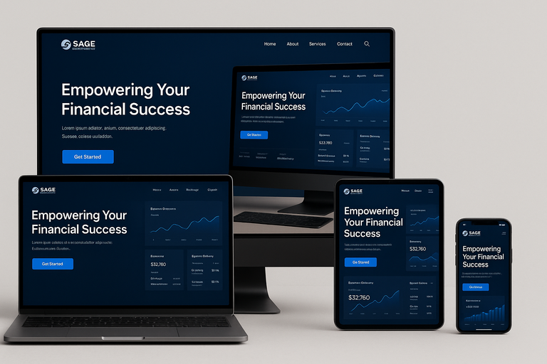 Phát triển website dịch vụ tài chính